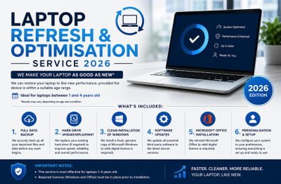 Laptop Refresh & Optimisation Service for Windows Laptops