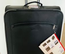 Large Trolley Suitcase (New). Expandable.