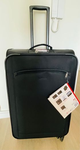 Large Trolley Suitcase (New). Expandable.