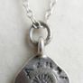 Vintage Sterling Silver .925 Azuni Pendant and Necklace - Full Hallmark length 18" - 3,2g Image 5