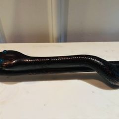 Hand-Carved Wooden Snake Walking Stick and Shillelagh