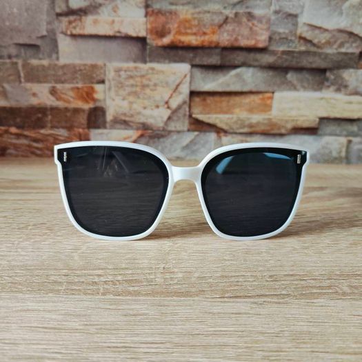 White frame sunglasses