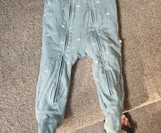 Blue 2.5 TOG Wadded Baby Sleepsuit