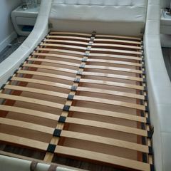 Double storage bed with 2 bedside