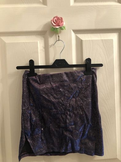 Women's Glitter Mini Bodycon Skirt