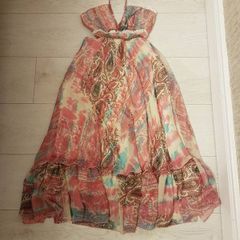 Morgan midi paisley boohoo dress size 4/6