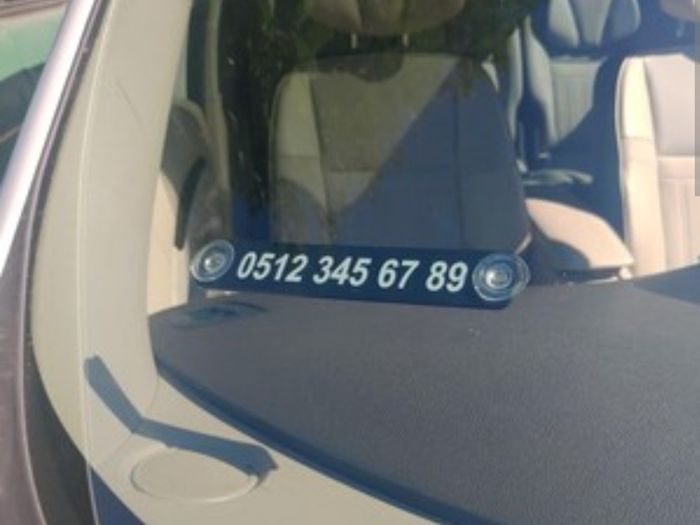 Phone Number Plate for Car/Van/Truck