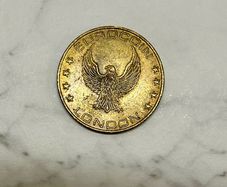 Vintage Euro coin London Metal token