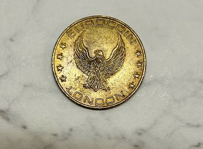Vintage Euro coin London Metal token