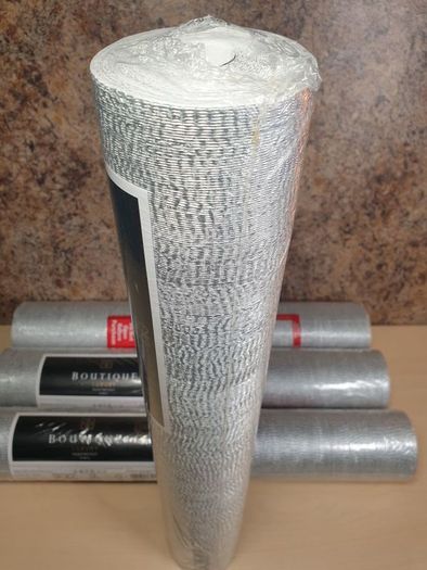 Graham Brown Boutique water silk plain silver luxury heavyweight Wallpaper 4 rolls