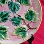 Majolica Maple Leaf Plate Griffin Smith Hill 9" American , Decorative Plate Image 3