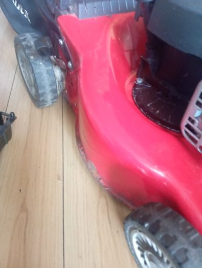 Mount field petrol lawnmower