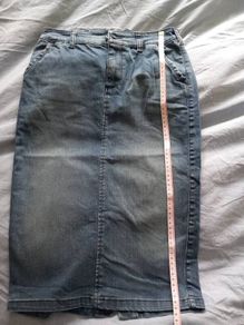 Sisley denim pencil skirt