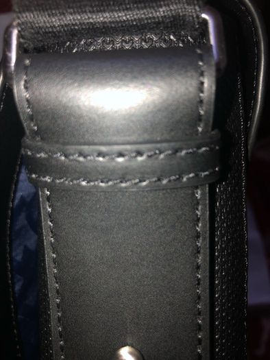 Lacoste leather shoulder messenger laptop Cross Body Travel Work Bag brand new with tag