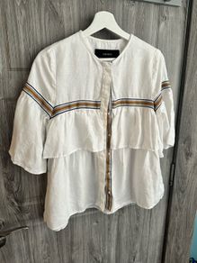 Zara Blouse - Medium - 100% Linen