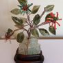 Vintage Chinese Jade Stone Carved Bonsai Trees Image 2