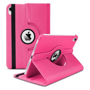 For Apple iPad 2022 10th Gen Tablet Case 360 Rotating PU Leather Cover - Pink