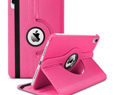 For Apple iPad 2025 11th Gen Tablet Case 360 Rotating PU Leather Cover - Pink