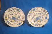 2 beautiful Masons Ironstone dinner plates in the "Regency" pattern, England, c. 1940-1950.