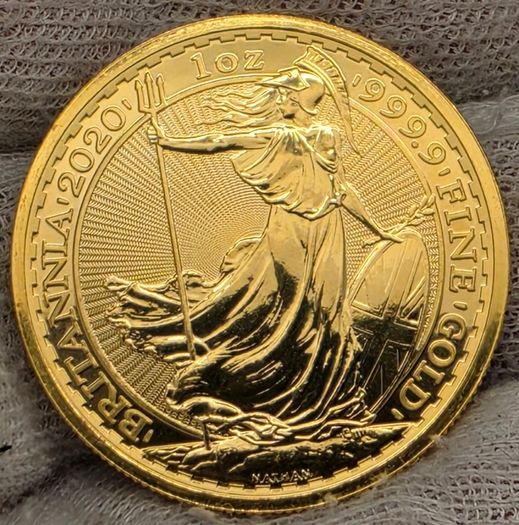 UK Royal Mint 2020 Gold 1oz Britannia 999.9 Fine Gold Coin 100 Pounds