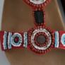 SCHOLL Red Beaded Bogota Cork sandals Sz 39 - Rrp 65 (New) Image 6