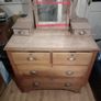 Antique Pine Vanity dresser. Image 2