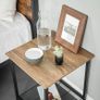 End Table, Side Table and Nightstand, Industrial Style, Heavy-Duty Steel Frame, Living Room Bedroom, Simple Assembly, Honey Brown and Black (FREE POSTAGE) Image 5