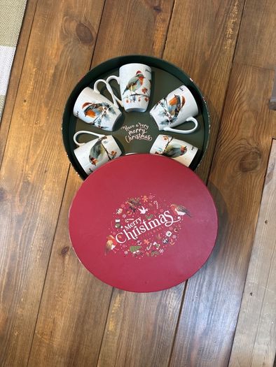 Christmas Tipperary Robin Mugs Set
