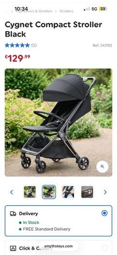 Cygnet Compact Stroller Black