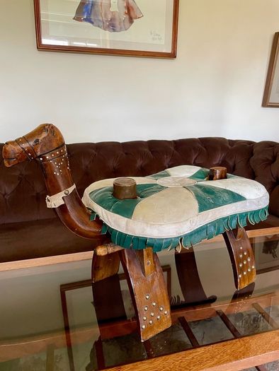 MCM Uber Kitsch Retro North African Footstool Childs Chair 1960s