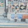 Old advertising shop front picture print ,different brands for sale, in the shop,nice for any home bar or man cave pub restaurant etc,,buyer collects thank you,, rather buyer collects with the glass ,sold as is ,,see pictures for condition Image 5