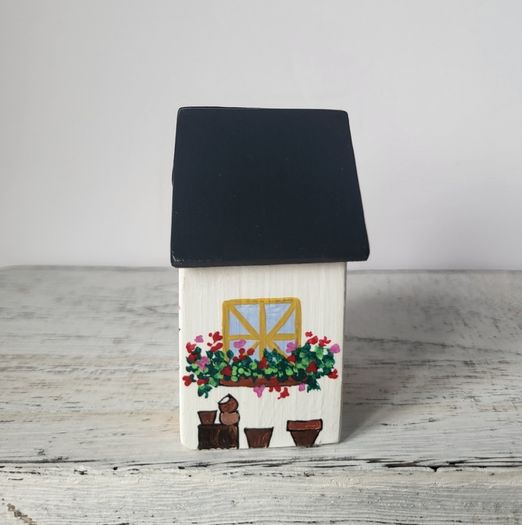 Handcrafted tiny wooden house!