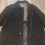 Men's Bugatti Wool & Cashmere Overcoat Made in Germany Black Vintage Image 4
