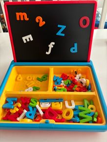Early Learning Centre Magnetic letters, numbers and blackboard set in carry case
