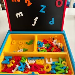 Early Learning Centre Magnetic letters, numbers and blackboard set in carry case