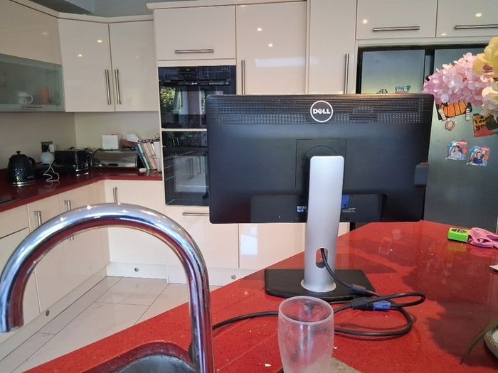 Large wide 25" Dell monitor