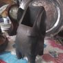 Unusual Black Carved Elephant Image 4