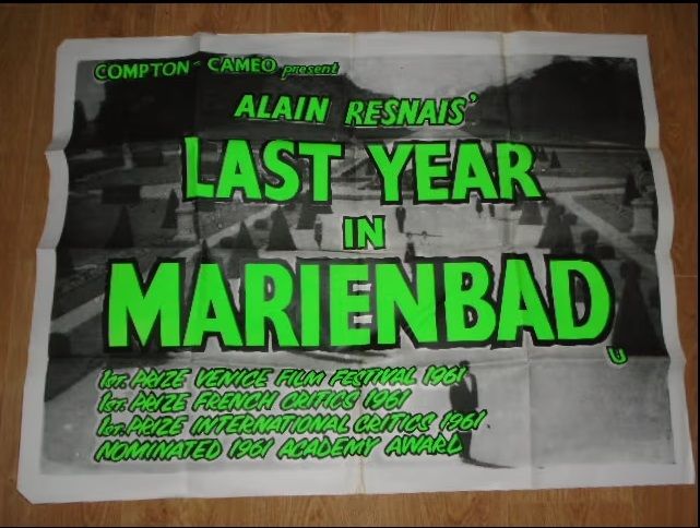 Alan Resnai's Last Year in Marienbad Vintage Quad Film Poster 1961