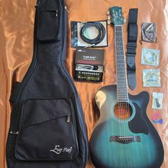 Guitar. Like New Richwood RA-12-CEBS Guitar +  Full Starter Bundle