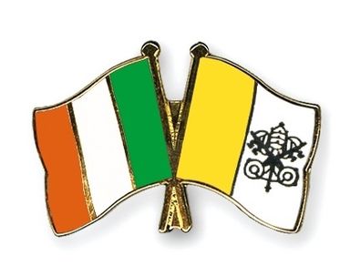 Ireland Vatican City flag pin