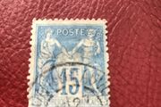 Old 1900 France Stamp -  Pax &amp; Mercury
