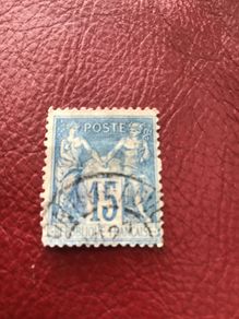 Old 1900 France Stamp -  Pax & Mercury