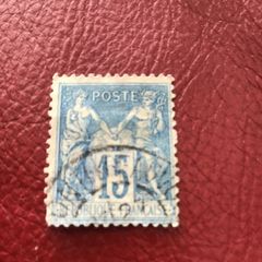 Old 1900 France Stamp -  Pax & Mercury
