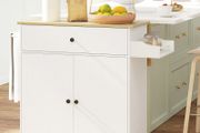Kitchen Island with Drop Leaf