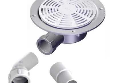 Shower waste for PVC floor