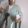 Chinese unusual  Glazed Mudman Pottery Figure 10'' signed Image 9