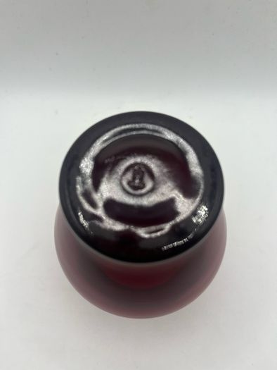 1940s Vintage Anchor Hocking Royal Ruby Red Glass Vase