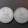 Great Britain. George V. 2 Silver Shillings (1922+1923) Image 2