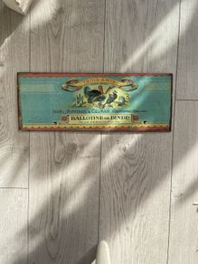 Vintage French Metal Sign (3 Friends )