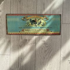 Vintage French Metal Sign (3 Friends )